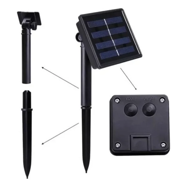 Solar Güneş Enerjili Çiçek Papatya LED 8 Mod Renkli Dekorasyon Bahçe Teras Aydınlatması - Görsel 3