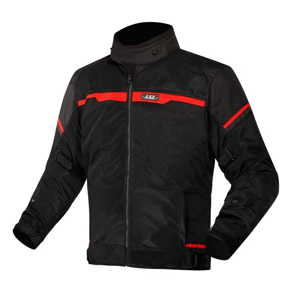 Ls2 Riva Erkek Siyah-Kırmızı Yazlık Motosiklet Montu - Görsel 7