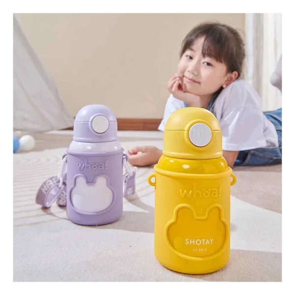 Shotay Happy Everyday St-8816 Lila 480 Ml Pipetli Çelik Termos Matara - Görsel 5