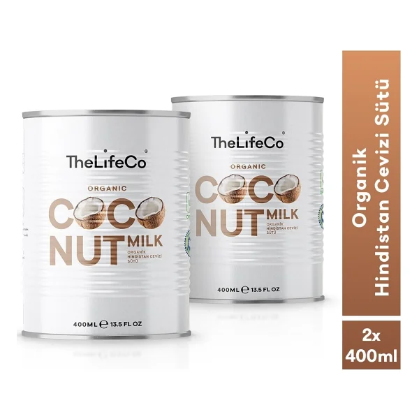 Thelifeco Hindistan Cevizi Sütü 400 Ml X 2 Adet (Laktozsuz, Glutensiz, Vegan) - Görsel 5