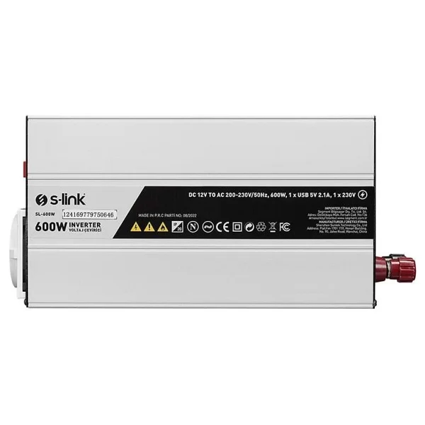 S-link SL-600W 12 V 600 W İnverter - Görsel 7