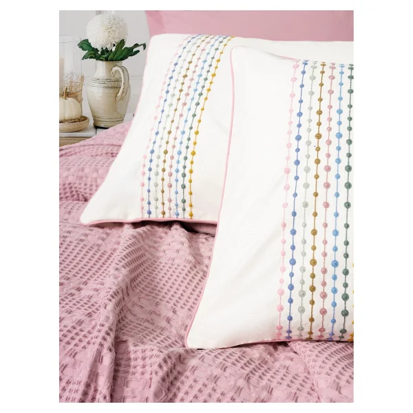Cotton Box Aura Pebble Pembe Tek Kişilik Pike Takımı - Görsel 5