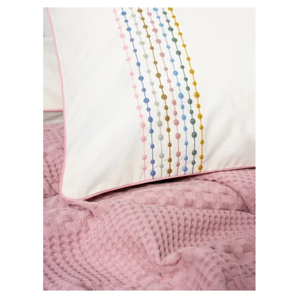 Cotton Box Aura Pebble Pembe Tek Kişilik Pike Takımı - Görsel 7