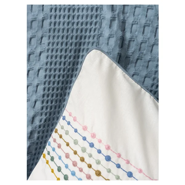 Cotton Box Aura Pebble İndigo Tek Kişilik Pike Takımı - Görsel 4
