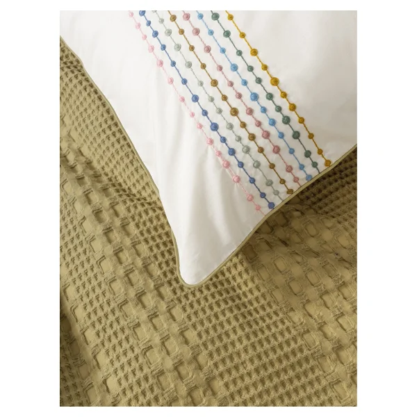 Cotton Box Aura Pebble Hardal Tek Kişilik Pike Takımı - Görsel 4