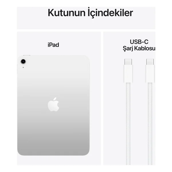 iPad 11. Nesil Wi-Fi 128 GB 11" Md3y4tu/A Gümüş Tablet - Görsel 8