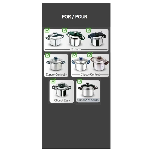 Tefal Clipso Lastik 4,5 - 6 Lt 792350/793145 - Görsel 2