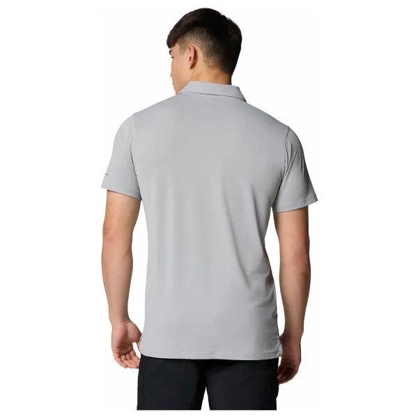 Columbia Tech Trail Utility Am1495-039 Gri Kısa Kollu Polo Yaka Erkek Tişört - Görsel 2