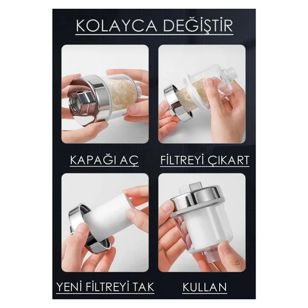 Truva Su Arıtma Filtresi - Duş Ve Banyo Kireç Arındırıcı Filtre - Görsel 3