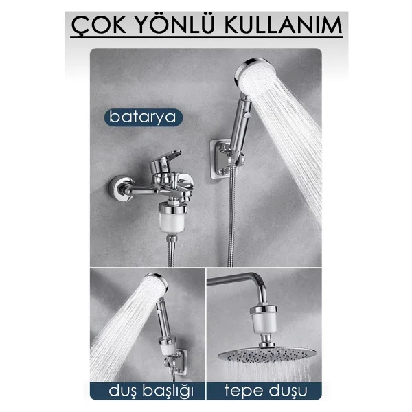 Truva Su Arıtma Filtresi - Duş Ve Banyo Kireç Arındırıcı Filtre - Görsel 5