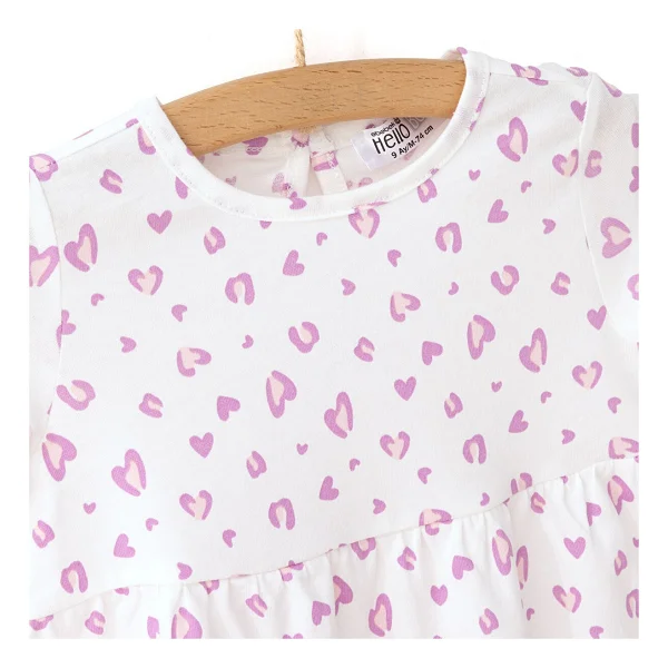 Hellobaby Basic Leopar Desenli Bebek Elbise - Görsel 3