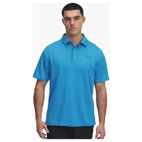 Under Armour Tech 1290140-453 Turkuaz Kısa Kollu Erkek Polo Yaka Tişört - Görsel 4