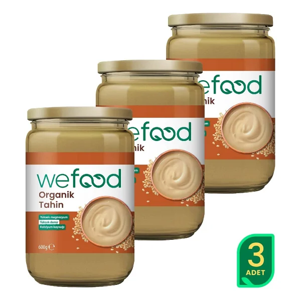 Wefood Organik Tahin 600 Gr 3'lü - Görsel 9