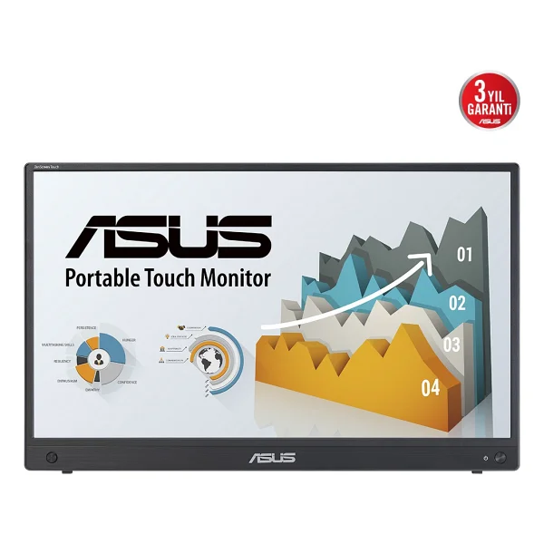 Asus Zenscreen Touch Mb16amtr 15.6" 5 Ms Full HD Ips Type-C 60 Hz Dokunmatik Taşınabilir Monitör - Görsel 3