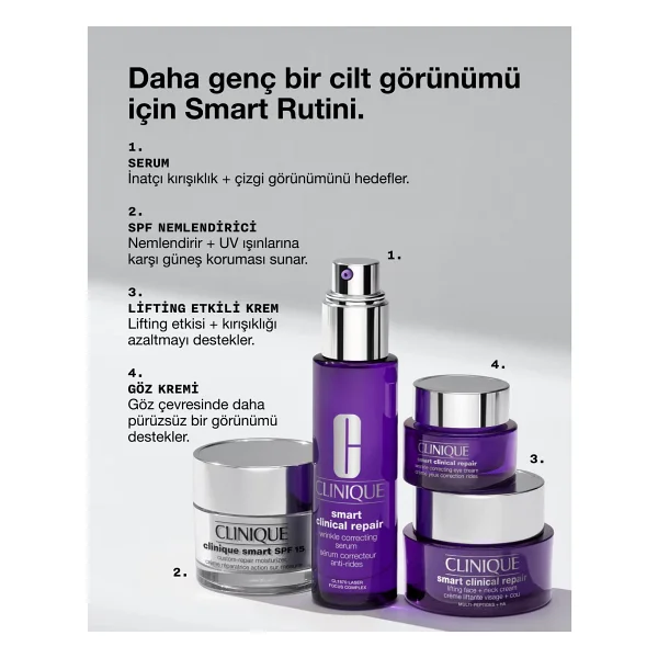 Clinique Smart Clinical Repair Lifting Etkili Yüz + Boyun Nemlendirici 50 Ml - Görsel 8