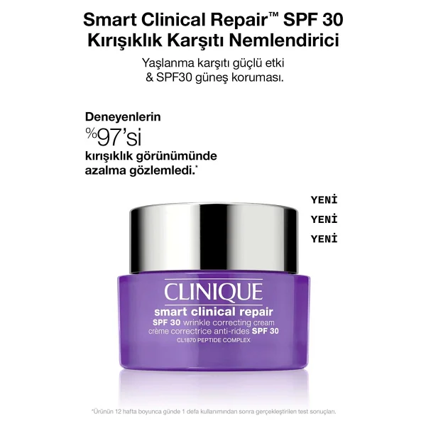 Clinique Smart Clinical Repair Spf 30 50 Ml Yaşlanma Karşıtı Krem - Görsel 4
