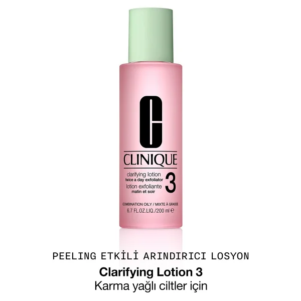 Clinique Clarifying Lotion 3 Karma Ve Yağlı Ciltler İçin 200 Ml Tonik - Görsel 10