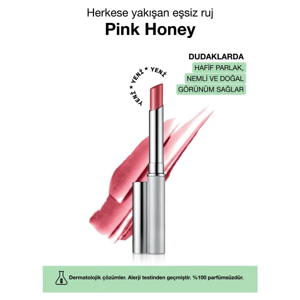 Clinique Almost Pink Honey Stick Ruj - Görsel 6