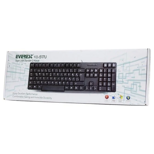 Everest KB-517U Q Kablolu Klavye - Görsel 5