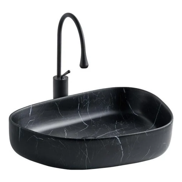 Lena E-2107SM Tezgah Üstü Porselen Lavabo - Görsel 3