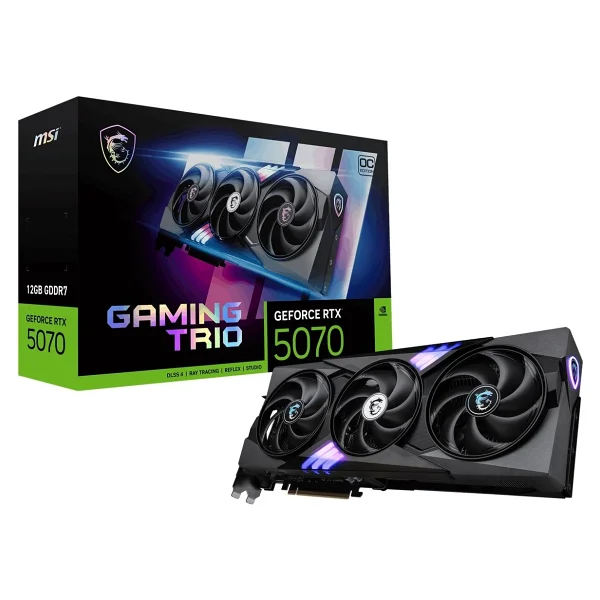Msı RTX 5070 12g Gaming Trio Oc G5070-12gtc 192 Bit Gddr7 12 GB Ekran Kartı - Görsel 2