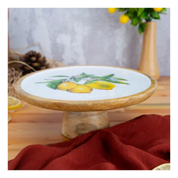 Bambum Kangura Limon Küçük Ayaklı Sunum Tabağı - Görsel 2
