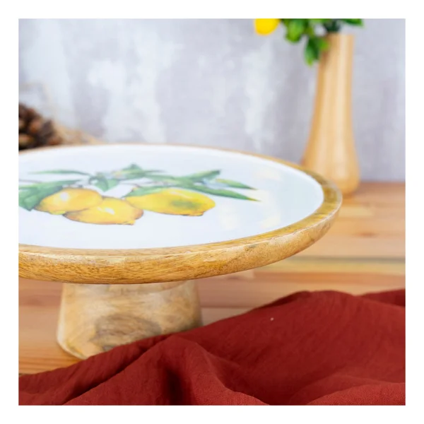 Bambum Kangura Limon Küçük Ayaklı Sunum Tabağı - Görsel 3