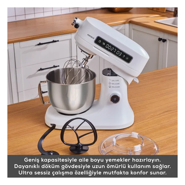Karaca Pro Artisan Zaman Ayarlı White 1600 W 5 Lt Mutfak Şefi - Görsel 4