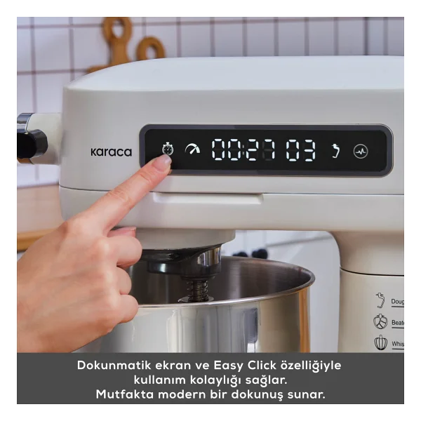 Karaca Pro Artisan Zaman Ayarlı White 1600 W 5 Lt Mutfak Şefi - Görsel 5
