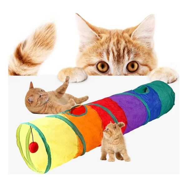 Pribor Kedi Oyun Tüneli Düz Model 120 Cm - Görsel 2