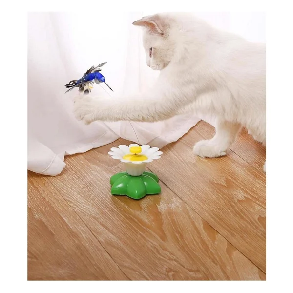 Pribor Hareketli Kedi Oyuncağı Dönen Kuş Başlıklı Pille Çalışır - Görsel 10