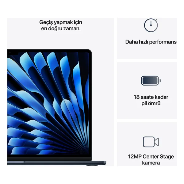 MacBook Air M4 16 GB 512 GB SSD 15.3" Notebook - Görsel 10