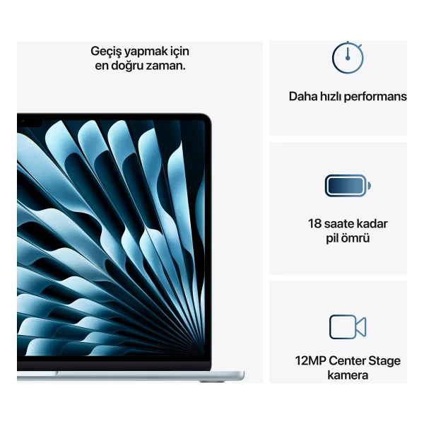 MacBook Air M4 16 GB 256 GB SSD 15.3" Notebook - Görsel 10