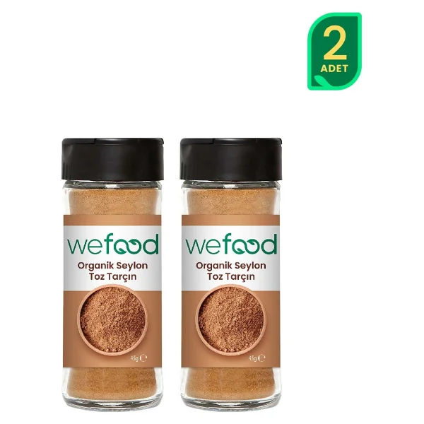 Wefood Organik Seylon Tarçın Tozu 45 Gr 2'li - Görsel 5