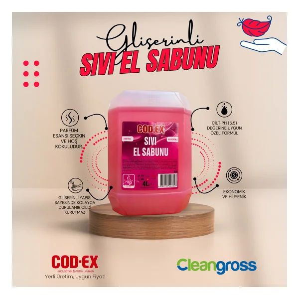 Cod-Ex Sıvı El Sabunu Krem Kokulu 4 L X 4 Adet - Görsel 2