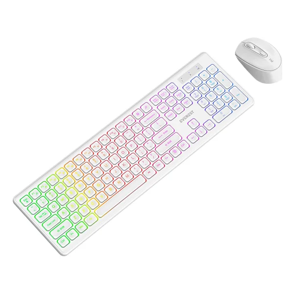 Everest Km-319bt Beyaz Kablosuz Klavye Mouse Seti - Görsel 3