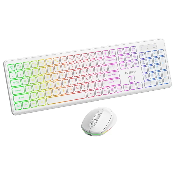 Everest Km-319bt Beyaz Kablosuz Klavye Mouse Seti - Görsel 4