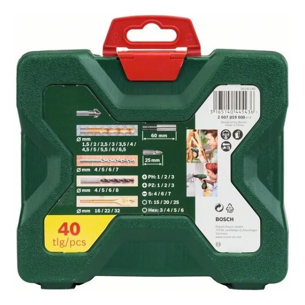 Bosch X-Line 2607019600 40 Parça Titanyum Aksesuar Seti - Görsel 3