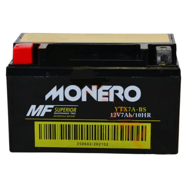 Monero Ytx7a-Bs Mf 12 V 7 Ah Motosiklet Aküsü - Görsel 2