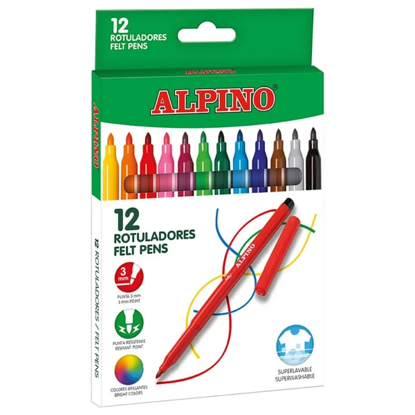 Alpıno Keçeli Kalem 12 Adet - Görsel 2