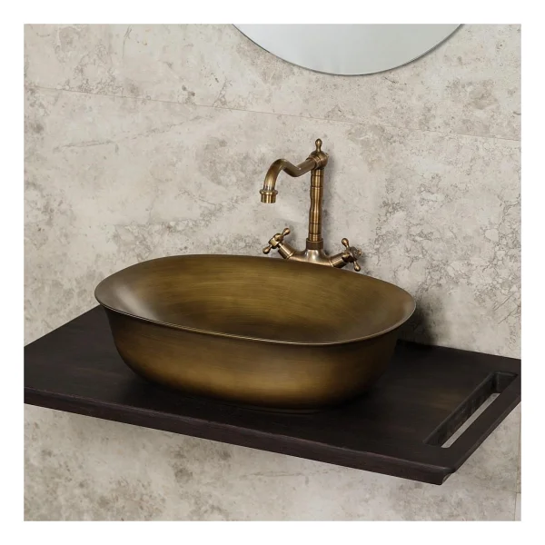 Lena Eh-4600br Tezgah Üstü Bronz Lavabo - Görsel 2