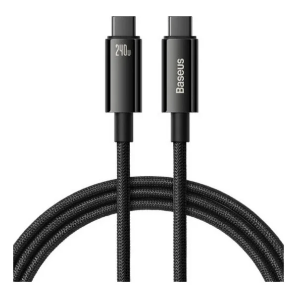 Baseus Tungsten Gold 240 W 1 M Type-C To Type-C Hızlı Şarj Kablosu - Görsel 6