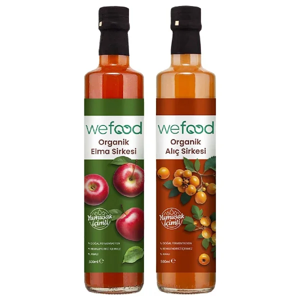 Wefood Organik Alıç Sirkesi 500 Ml + Organik Elma Sirkesi 500 Ml - Görsel 2