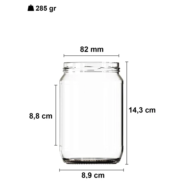 Afracam 720 Ml Metal Beyaz Kapaklı Bal Kavanozu 720 Cc Şeffaf Konserve Kavanoz 6 Adet (1 Kg Bal Alır) - Görsel 3