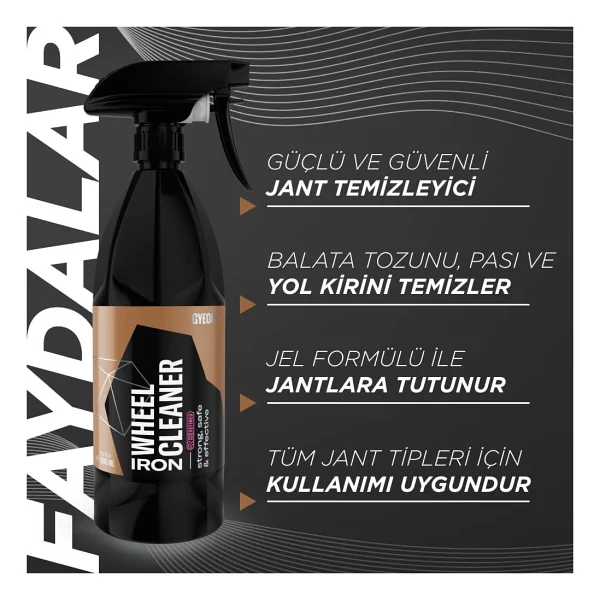 Gyeon Q2m Iron Wheelcleaner 1000 Ml Demir Tozu Etkili Jant Temizleyici - Görsel 2