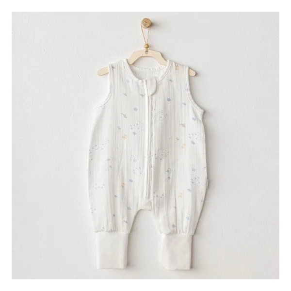 Andywawa Ocean Is My Happy Place Muslin Ac25610 Erkek Bebek Tulum - Görsel 4