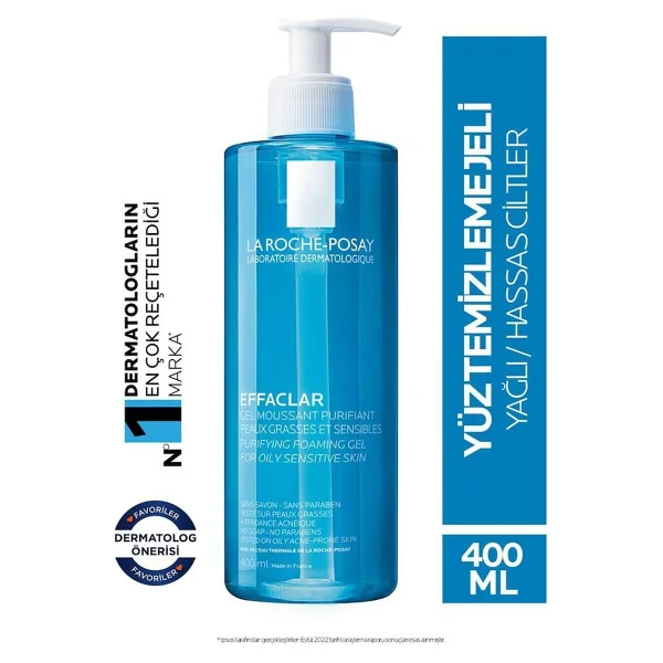 La Roche-Posay Effaclar 400 Ml Yüz Temizleme Jeli - Görsel 5