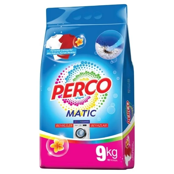Perco Beyaz Ve Renkliler İçin Toz Çamaşır Deterjanı 9 Kg - Görsel 3