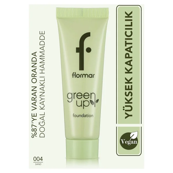 Flormar Green Up Mat Bitişli 30 Ml Krem Fondöten - Görsel 6