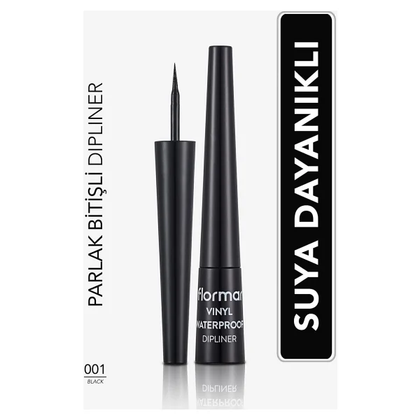 Flormar Vinly Waterproof 001 Black Dipliner - Görsel 8